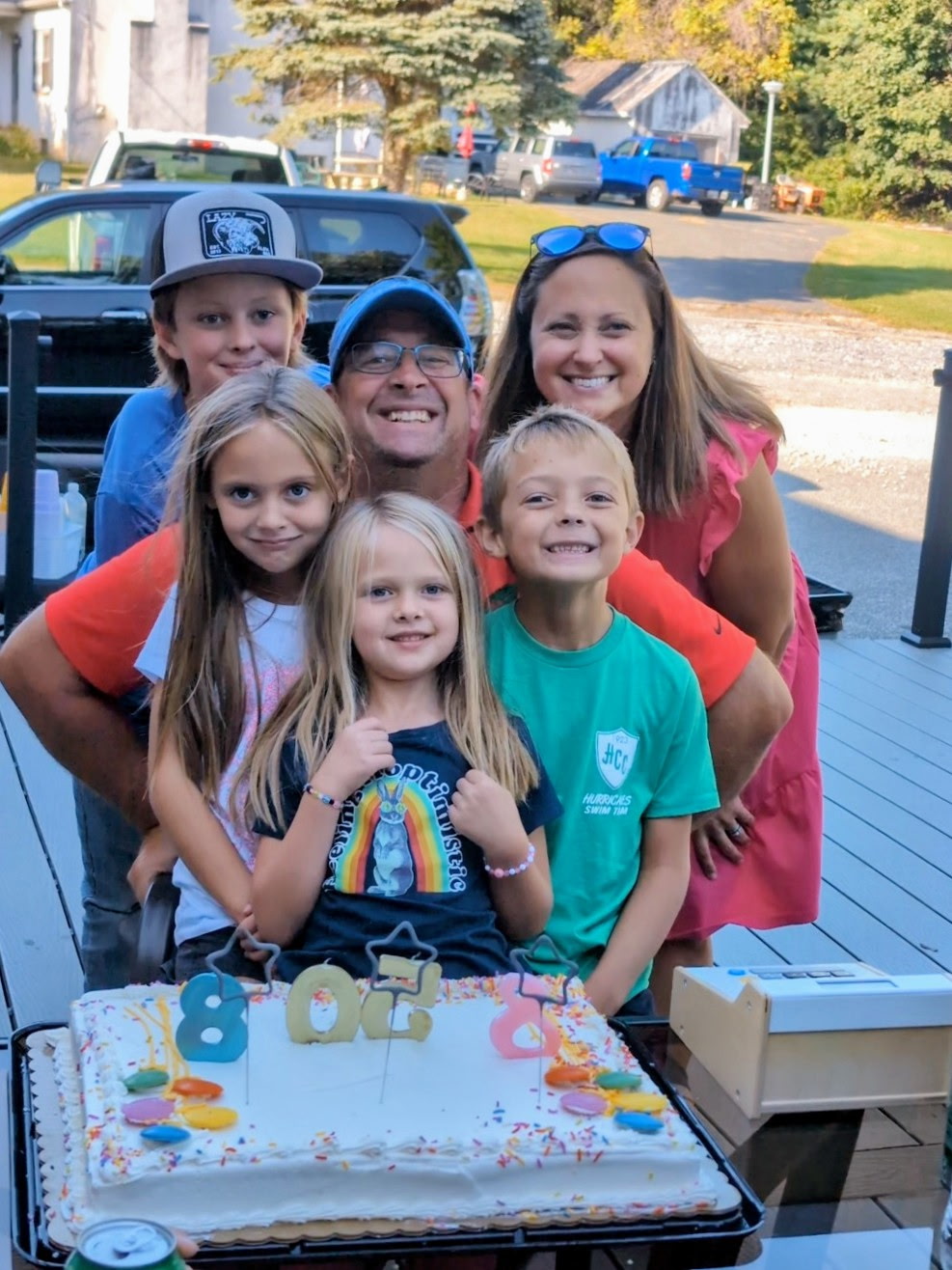 Matt Fox with his children